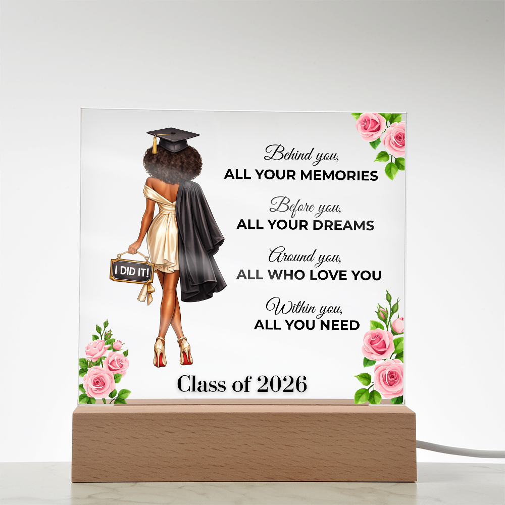 Class of 2026 Graduation Keepsake Acrylic Plaque