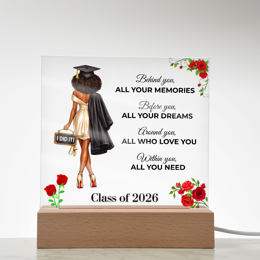 Class of 2026 Graduation Keepsake Acrylic Plaque