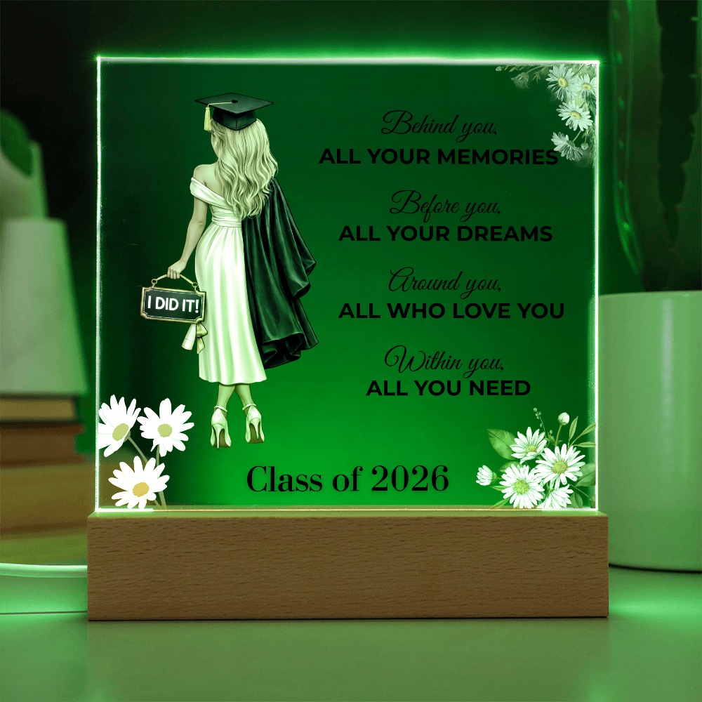 Class of 2026 Graduation Keepsake Acrylic Plaque
