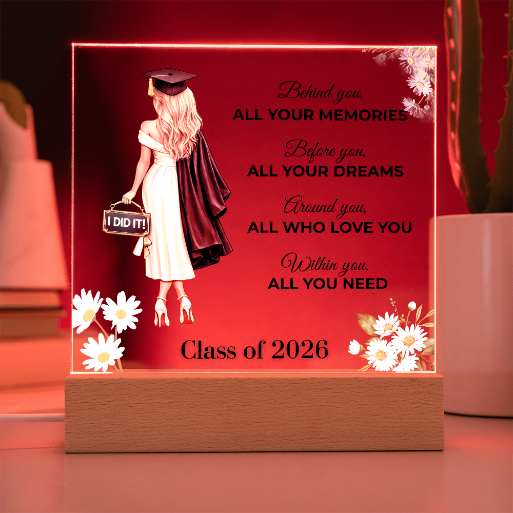 Class of 2026 Graduation Keepsake Acrylic Plaque
