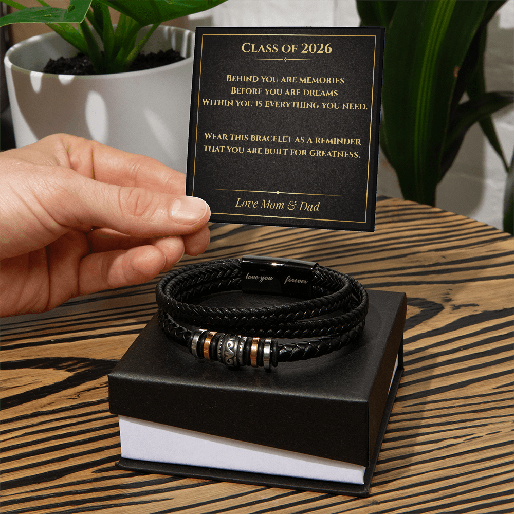 Class of 2026 Graduation Bracelet for Him