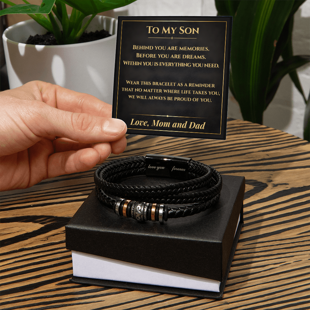 Son Keepsake Bracelet From Mom and Dad