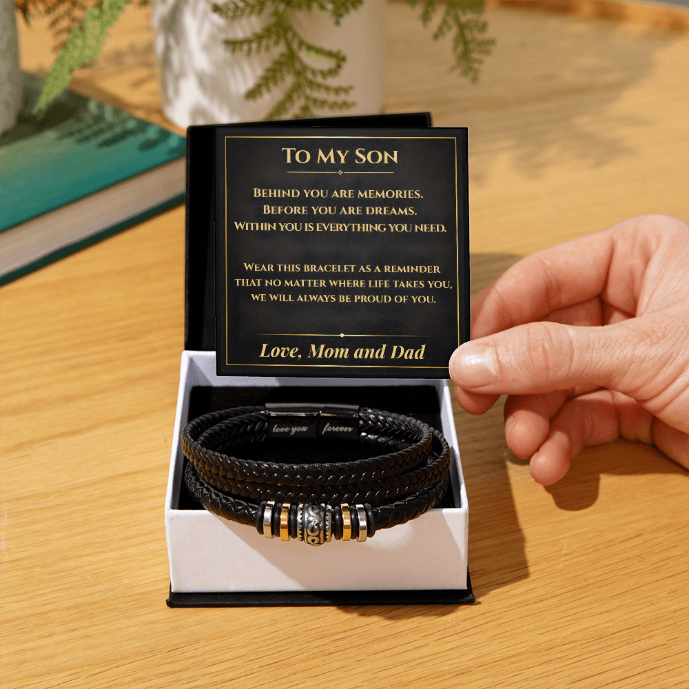 Son Keepsake Bracelet From Mom and Dad