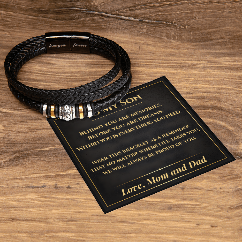 Son Keepsake Bracelet From Mom and Dad