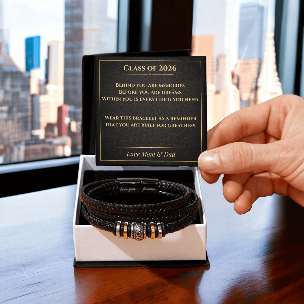 Class of 2026 Graduation Bracelet for Him