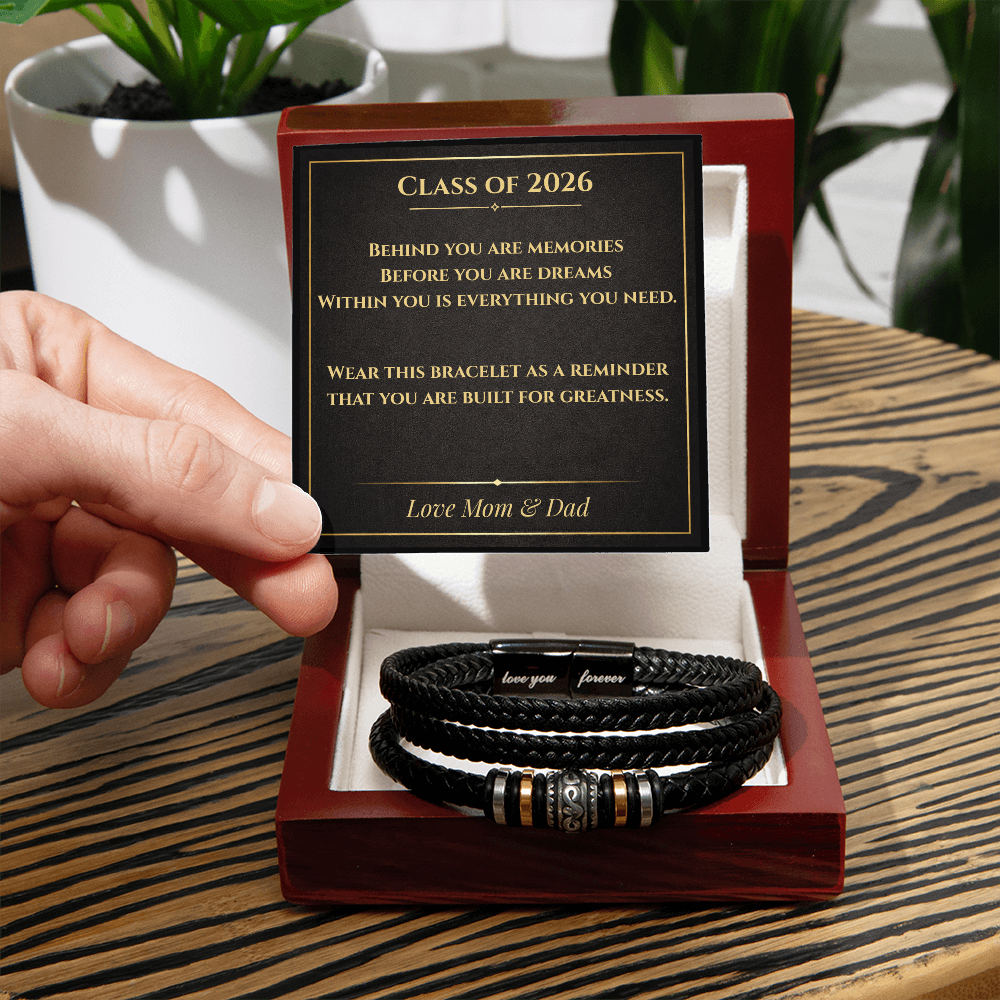 Class of 2026 Graduation Bracelet for Him