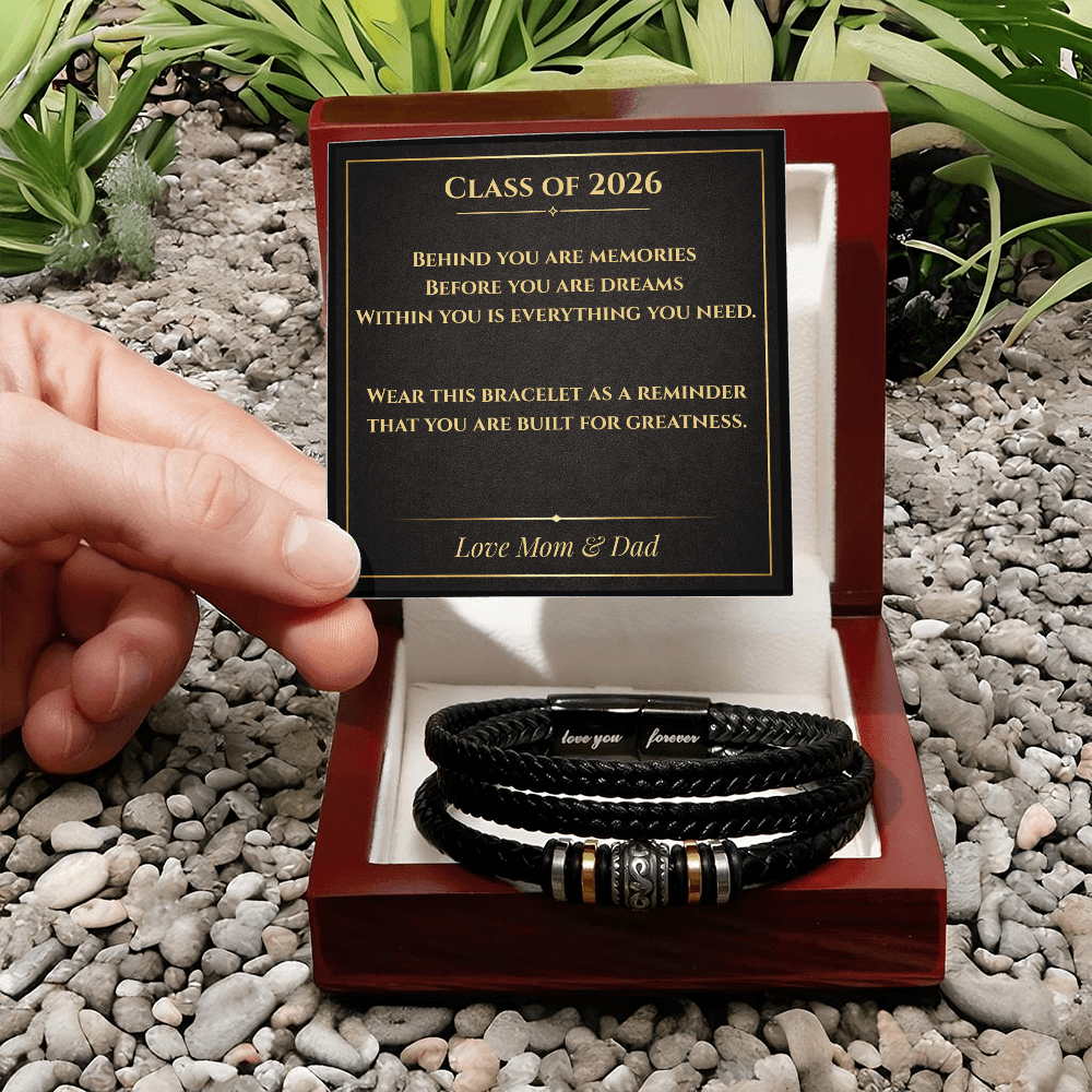 Class of 2026 Graduation Bracelet for Him
