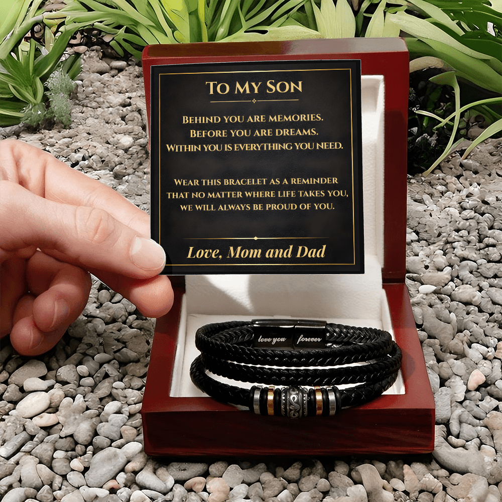 Son Keepsake Bracelet From Mom and Dad