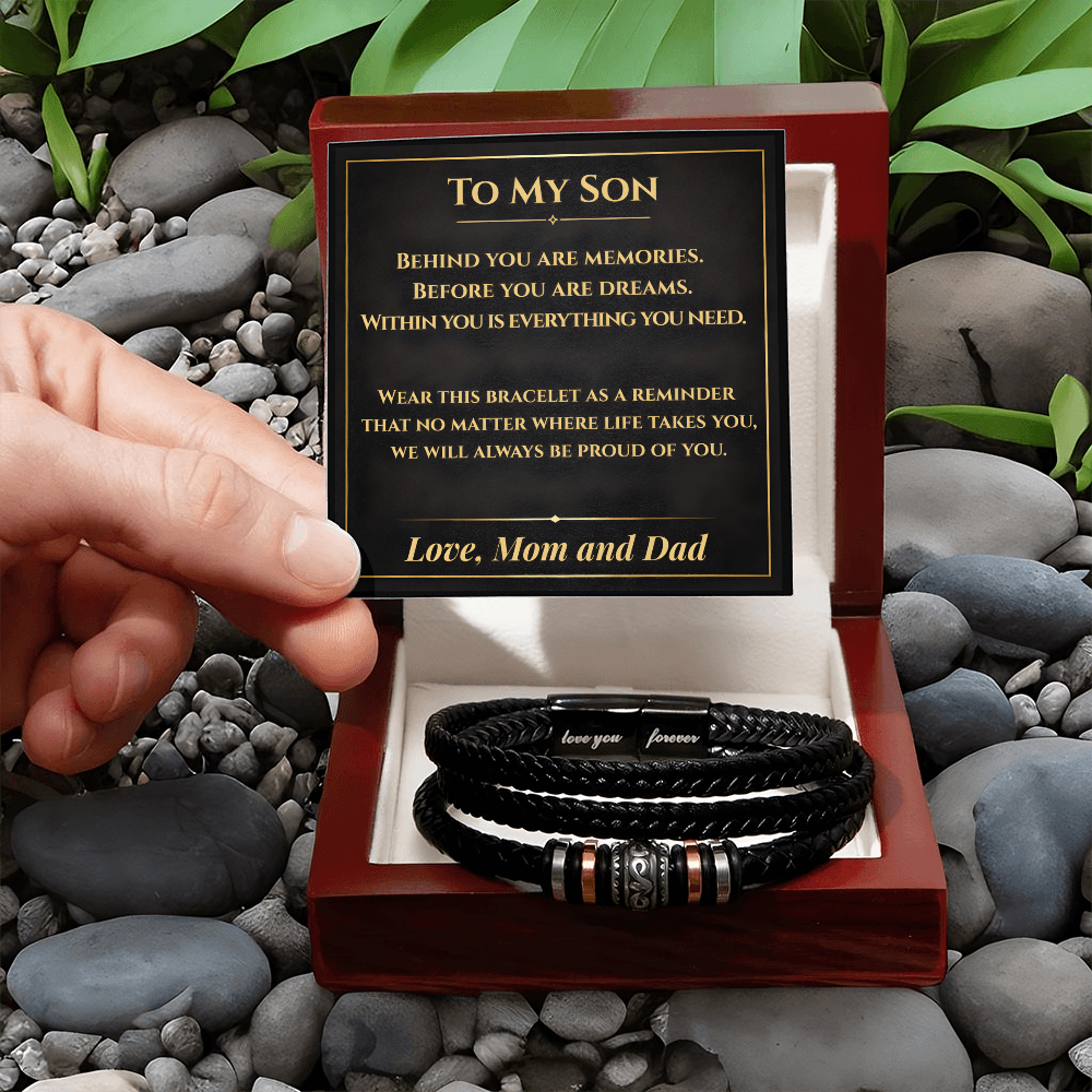 Son Keepsake Bracelet From Mom and Dad