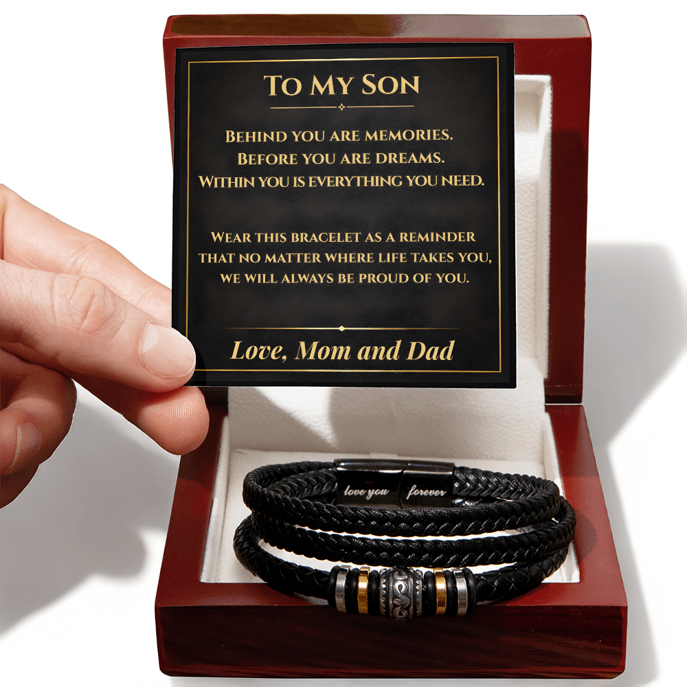 Son Keepsake Bracelet From Mom and Dad