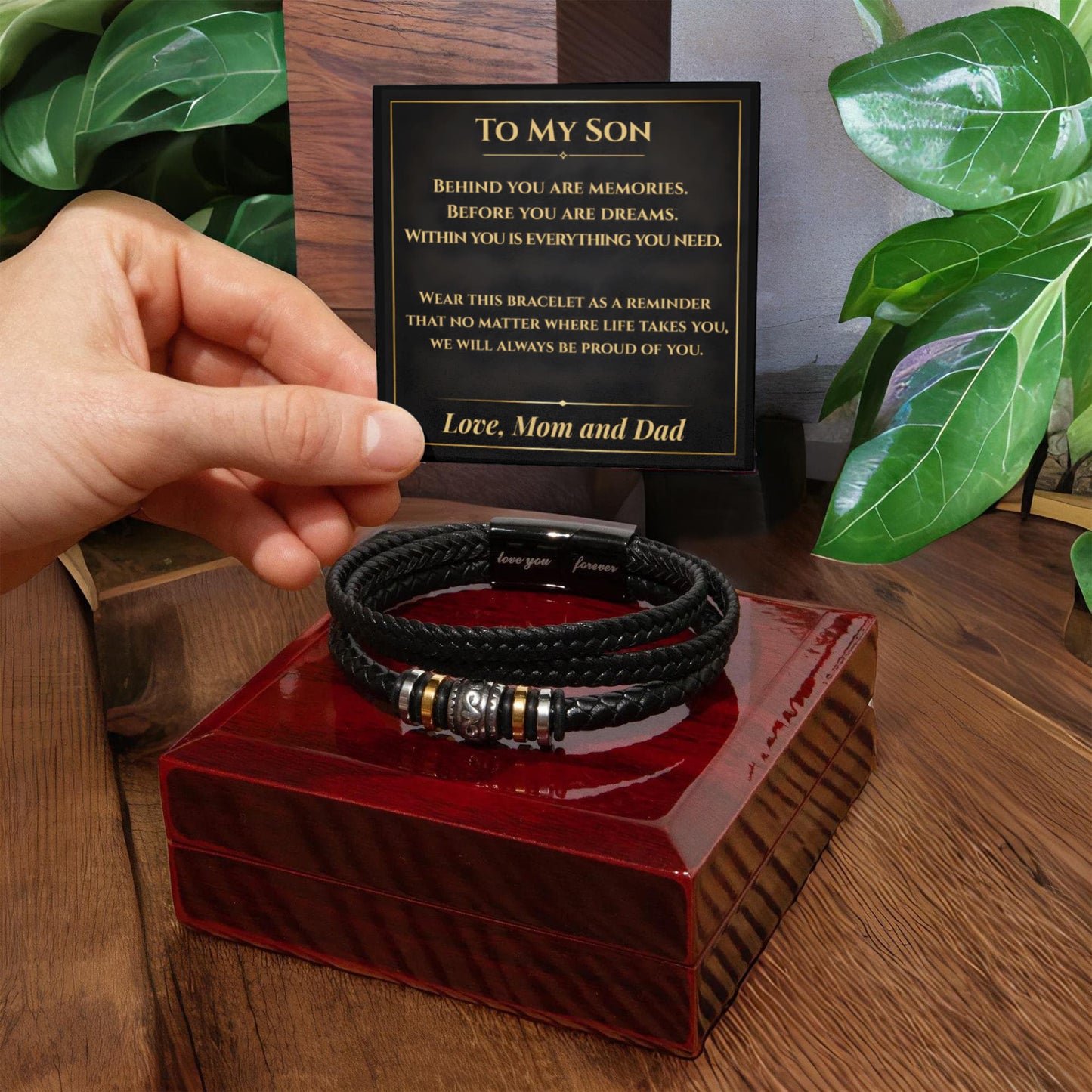 Son Keepsake Bracelet From Mom and Dad