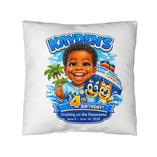 Kayden's Birthday Pillow Keepsake
