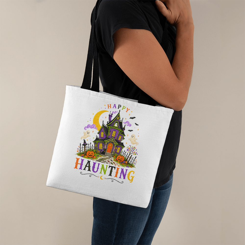 Halloween Happy Haunting Tote Bag