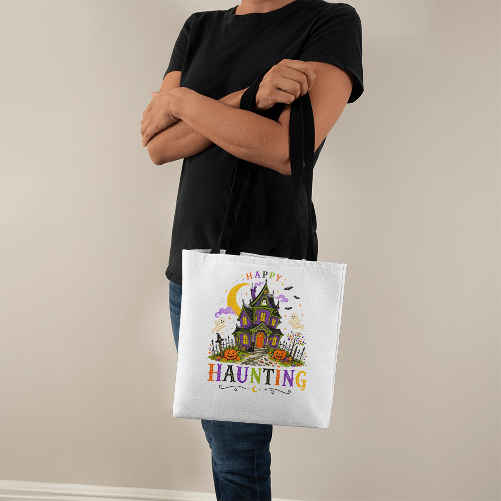 Halloween Happy Haunting Tote Bag