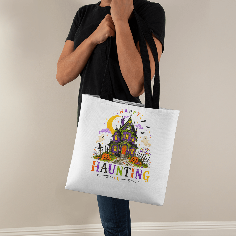Halloween Happy Haunting Tote Bag