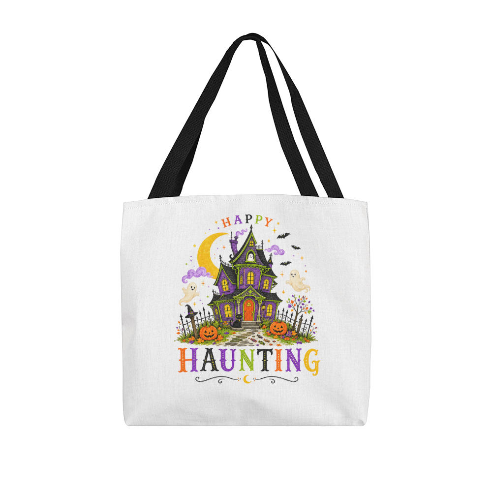 Halloween Happy Haunting Tote Bag