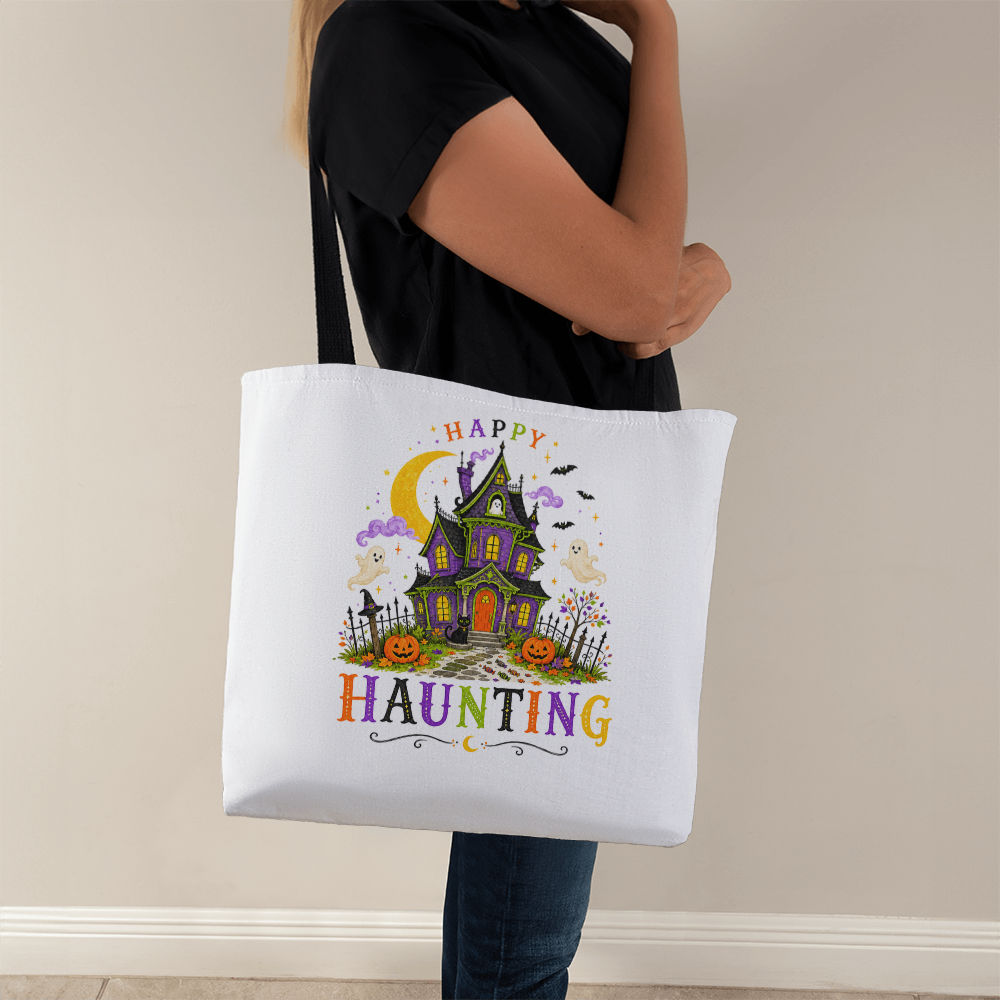 Halloween Happy Haunting Tote Bag
