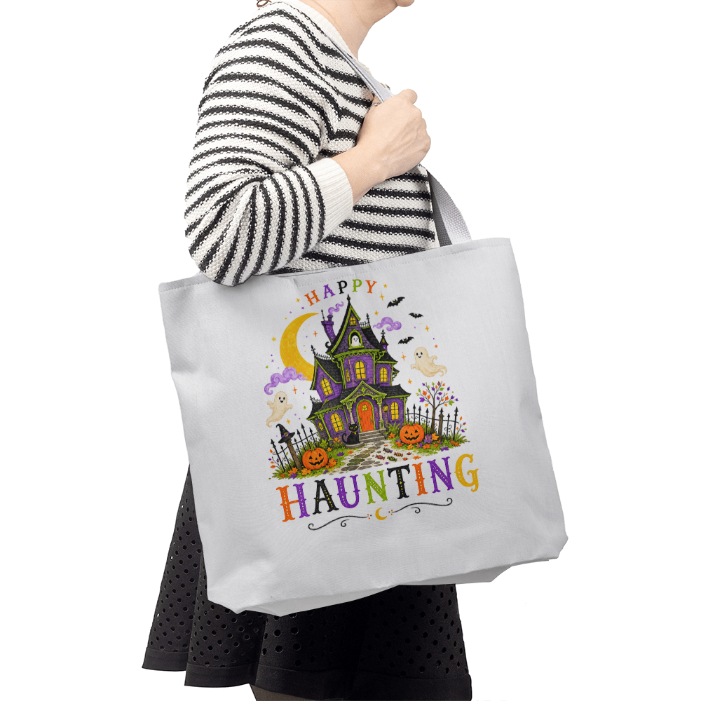 Halloween Happy Haunting Tote Bag
