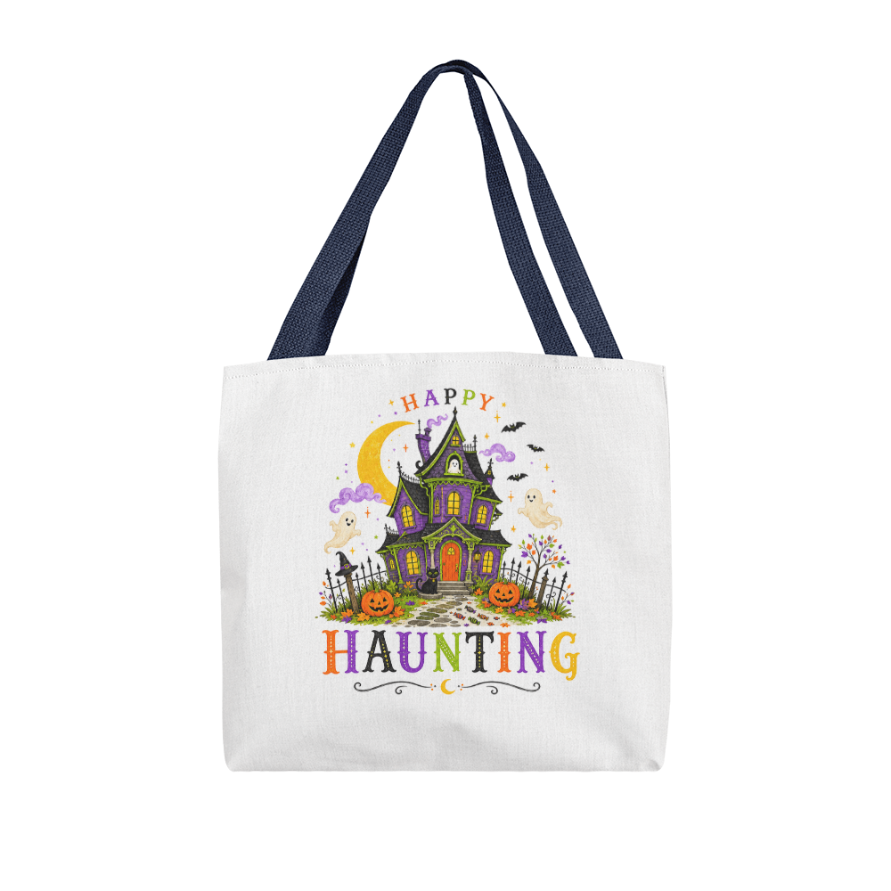 Halloween Happy Haunting Tote Bag