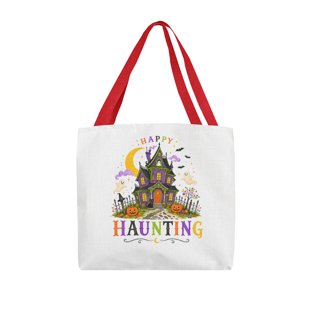 Halloween Happy Haunting Tote Bag