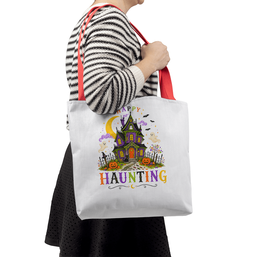 Halloween Happy Haunting Tote Bag