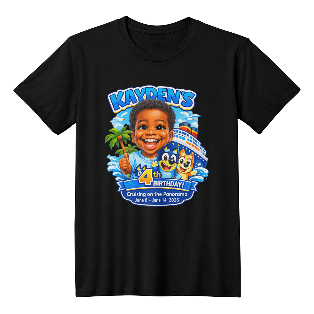 Kayden's Birthday Cruise - Adult T-Shirt