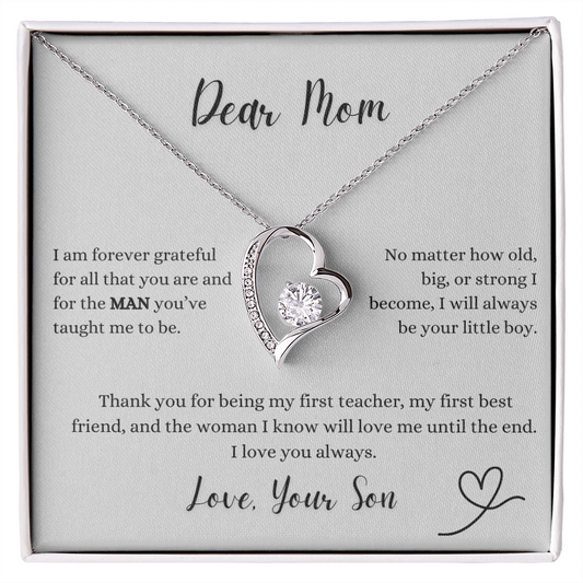 Heartfelt Mom Necklace Gift From Your Loving Son
