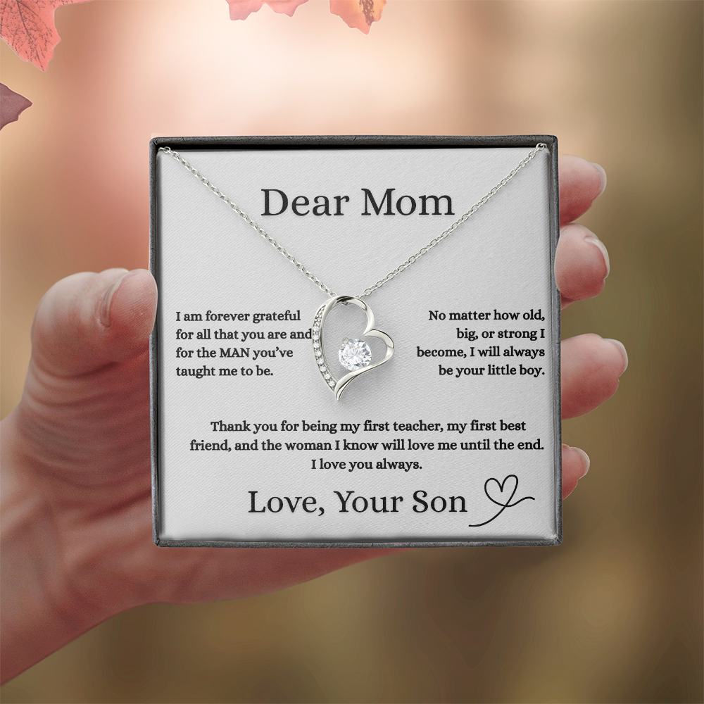 Dear Mom Love Necklace Gift From Your Son