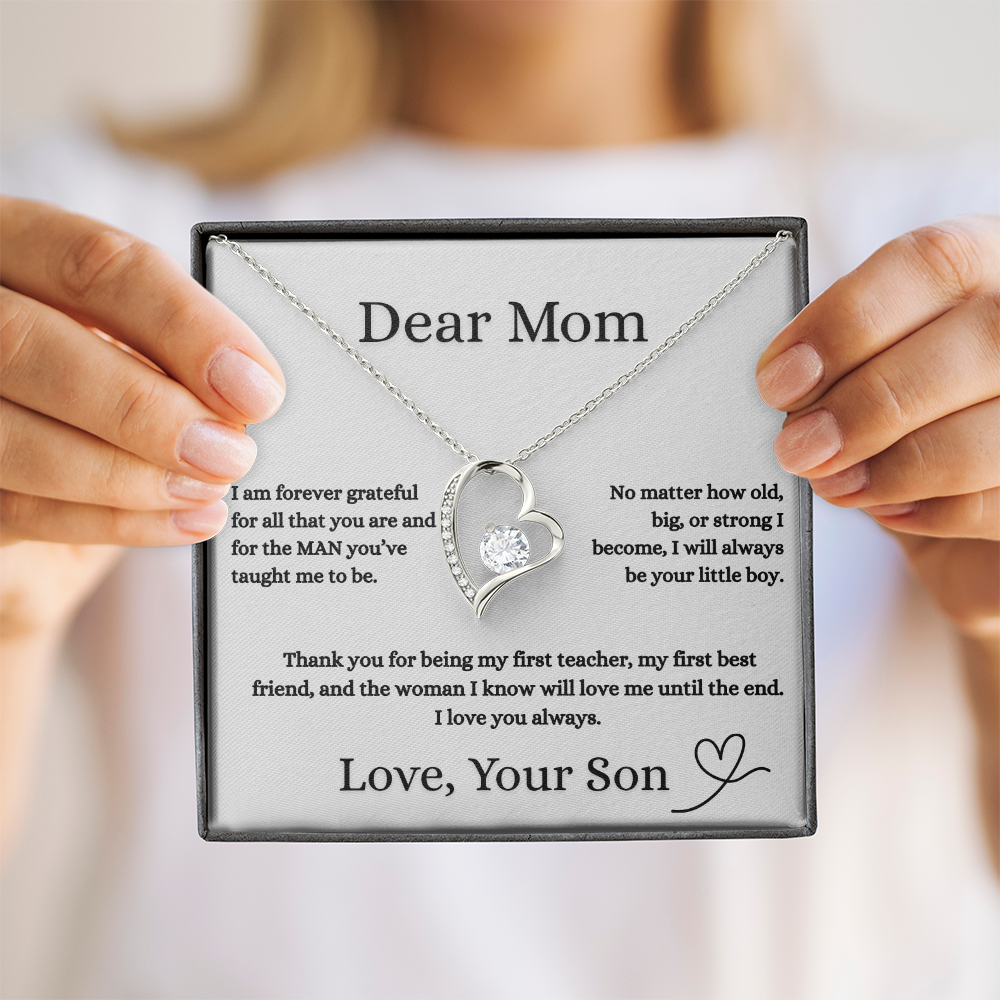 Dear Mom Love Necklace Gift From Your Son