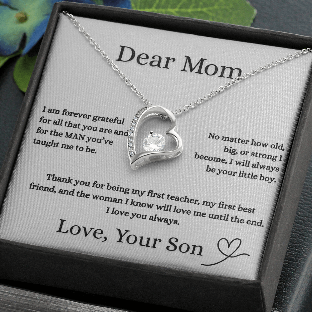 Dear Mom Love Necklace Gift From Your Son