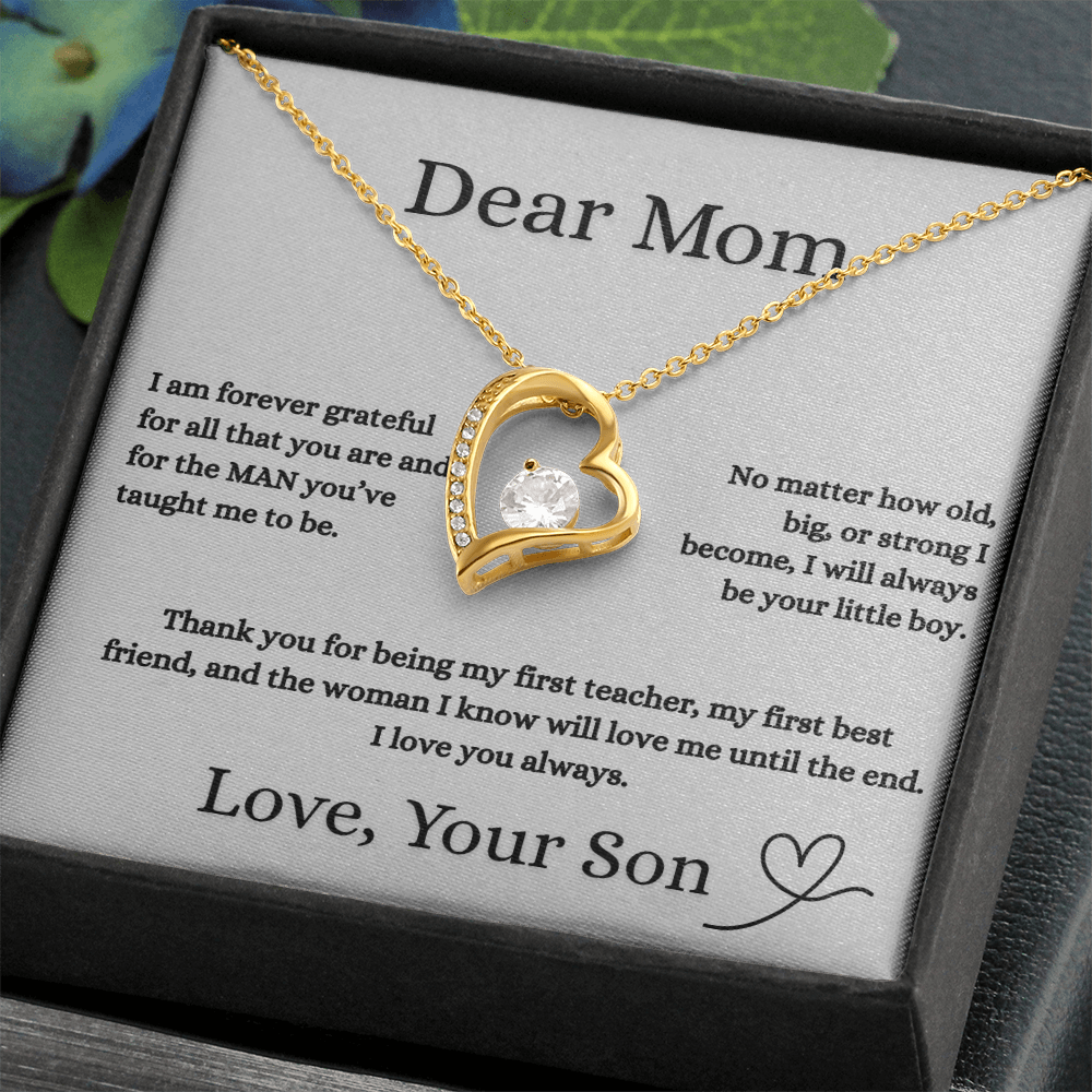 Dear Mom Love Necklace Gift From Your Son