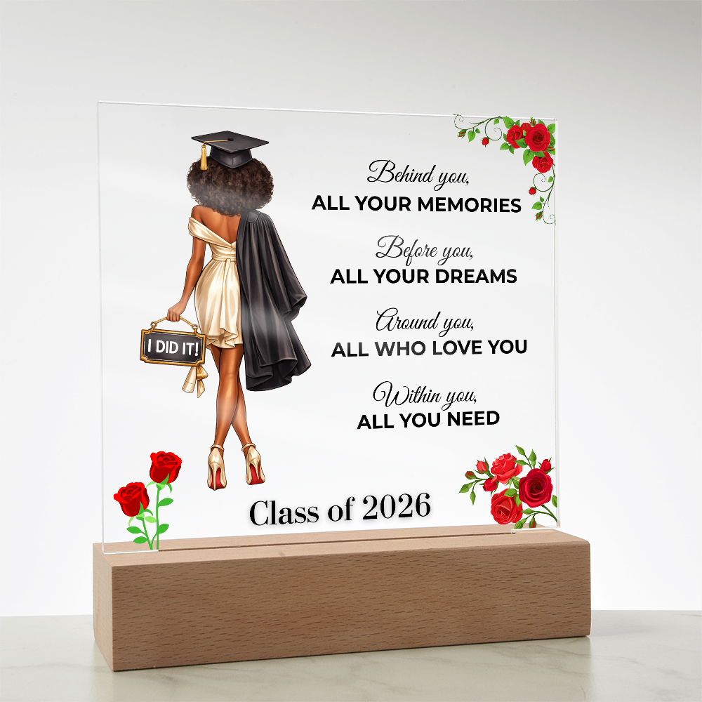 Class of 2026 Graduation Keepsake Acrylic Plaque