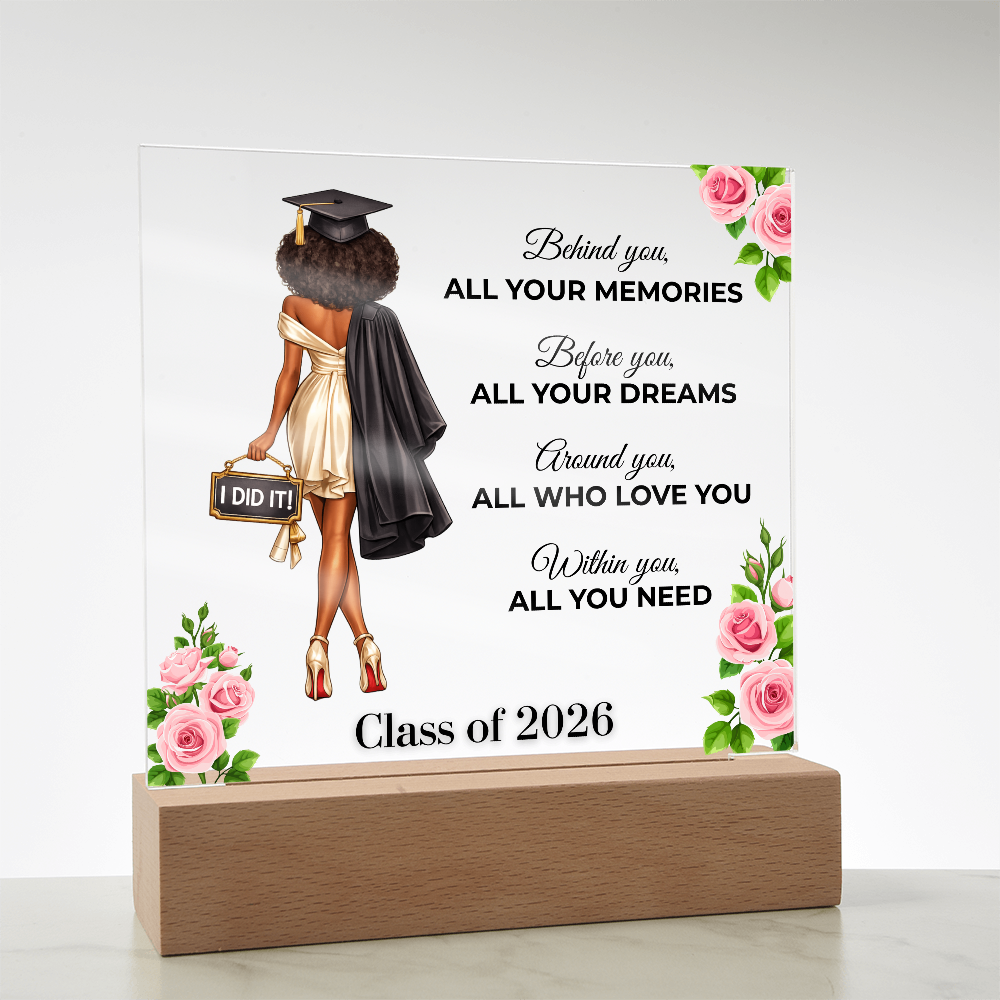 Class of 2026 Graduation Keepsake Acrylic Plaque