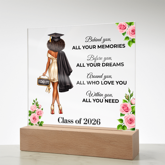 Class of 2026 Graduation Keepsake Acrylic Plaque
