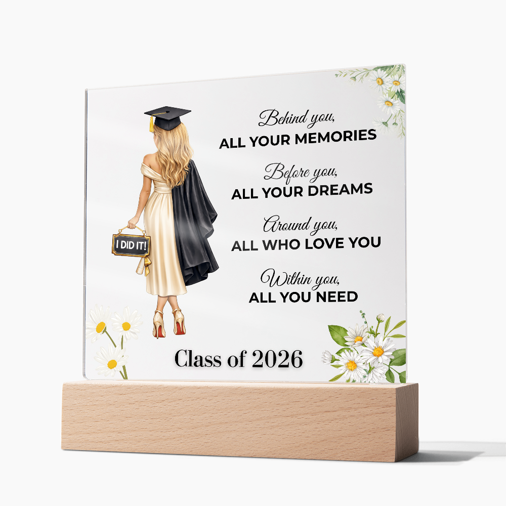 Class of 2026 Graduation Keepsake Acrylic Plaque