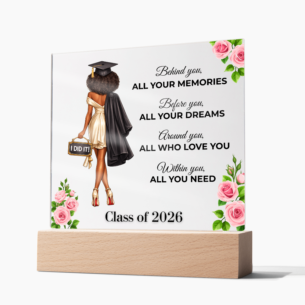 Class of 2026 Graduation Keepsake Acrylic Plaque