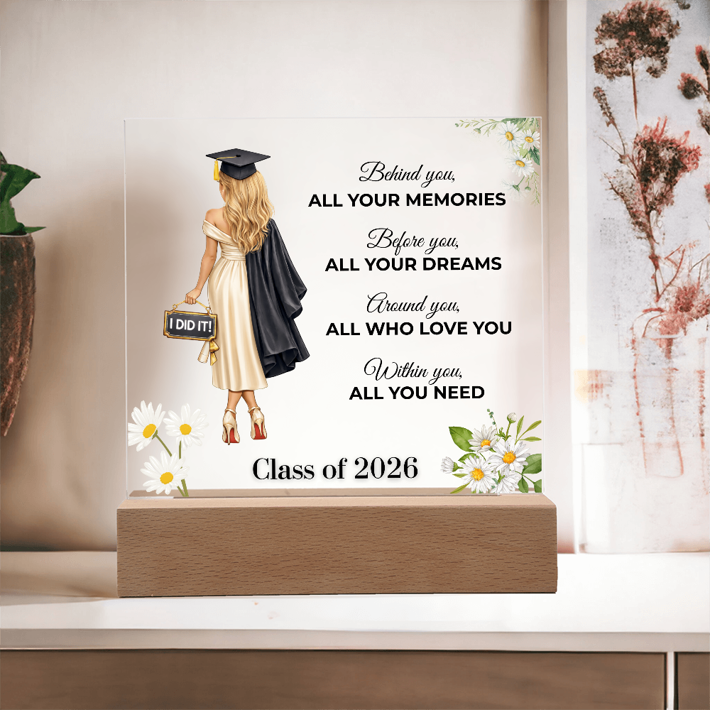 Class of 2026 Graduation Keepsake Acrylic Plaque