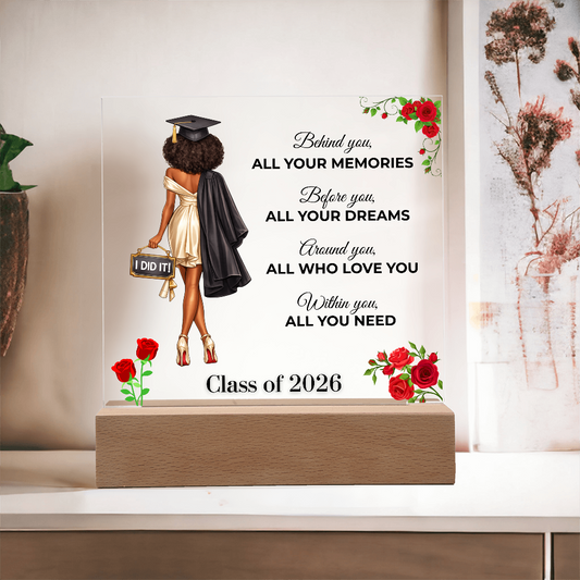 Class of 2026 Graduation Keepsake Acrylic Plaque