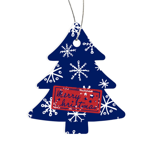 Blue Snowflake Christmas Tree Ornament Holiday Décor Gift