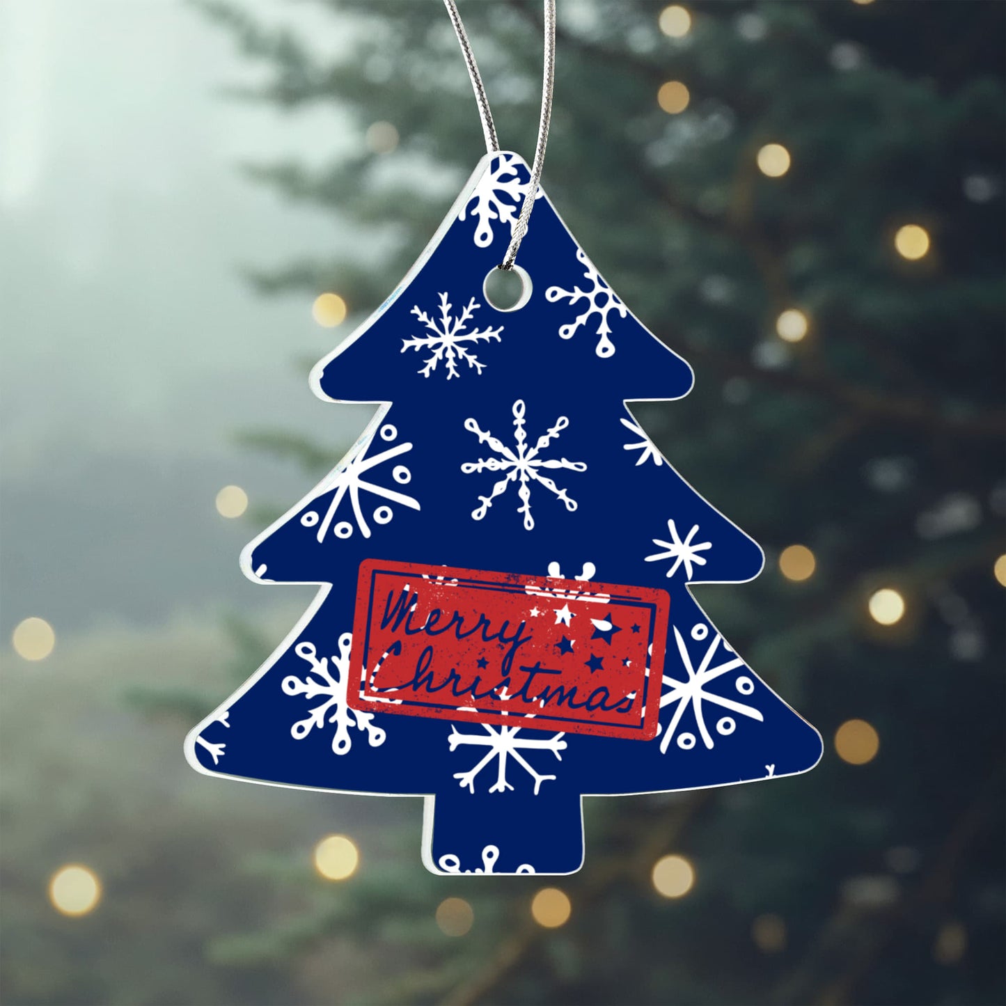 Blue Snowflake Christmas Tree Ornament Holiday Décor Gift