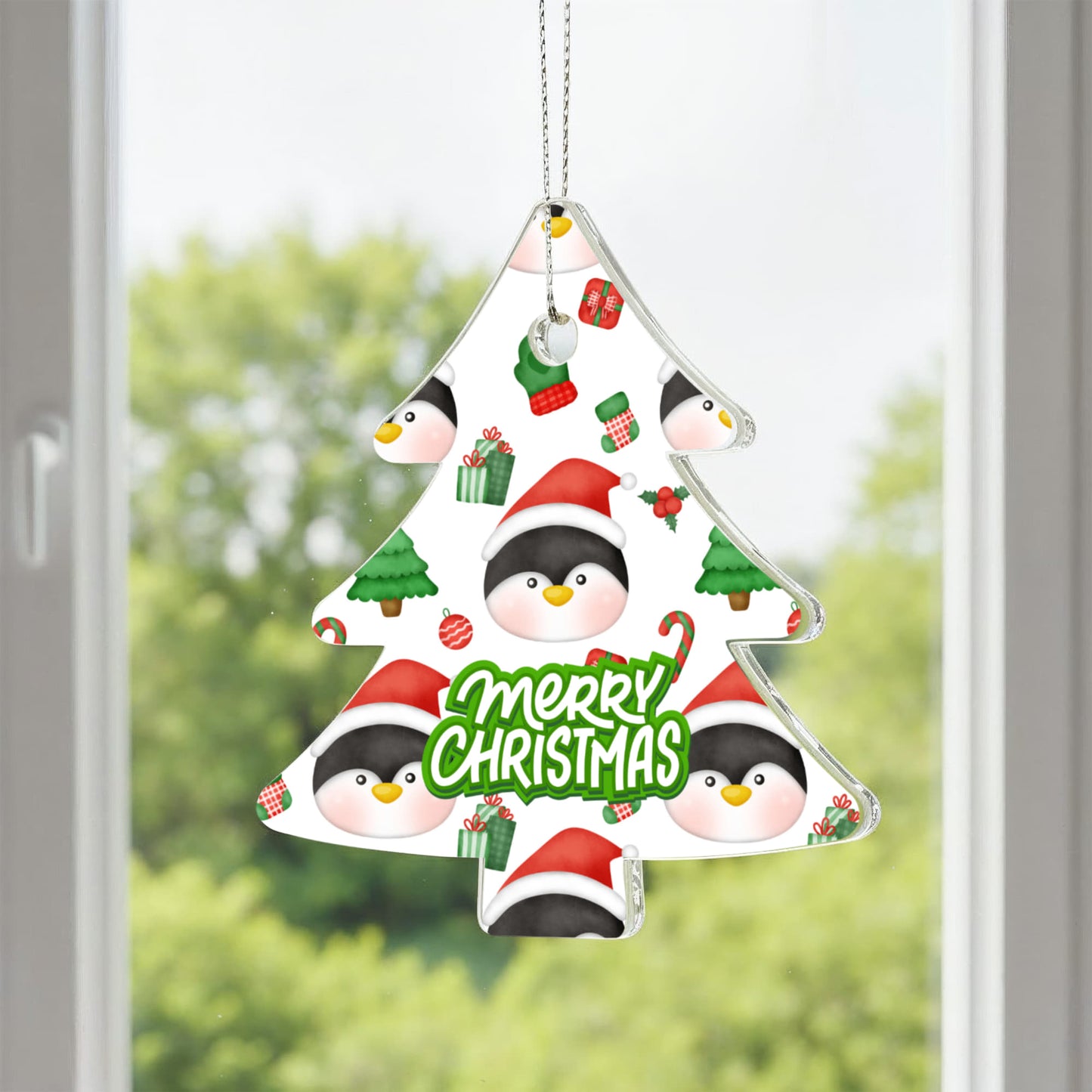 Cute Penguin Christmas Tree Ornament Holiday Keepsake Gift
