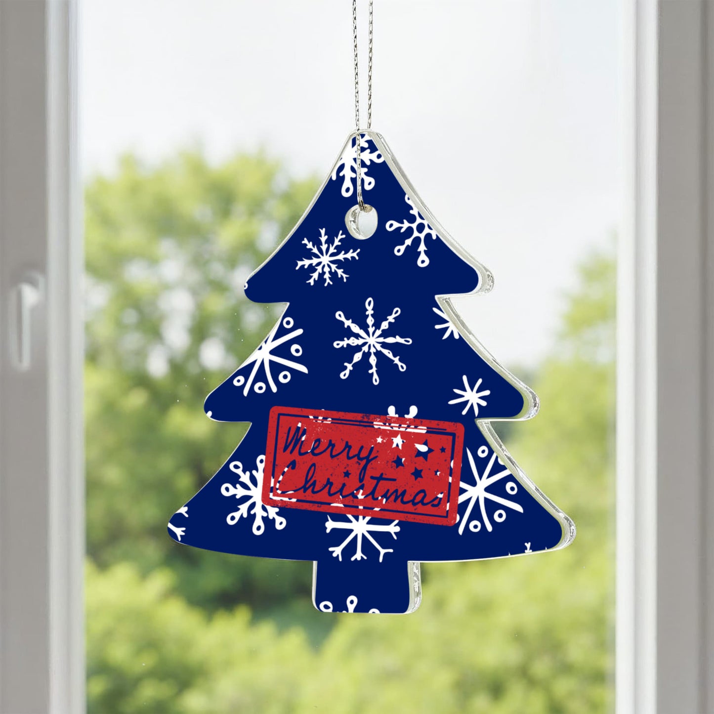 Blue Snowflake Christmas Tree Ornament Holiday Décor Gift