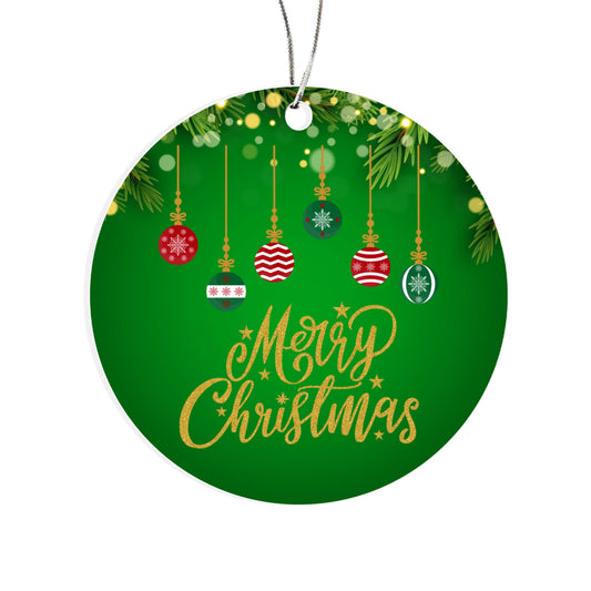 Merry Christmas Ornament Celebrating Cherished Holiday Family Traditions
