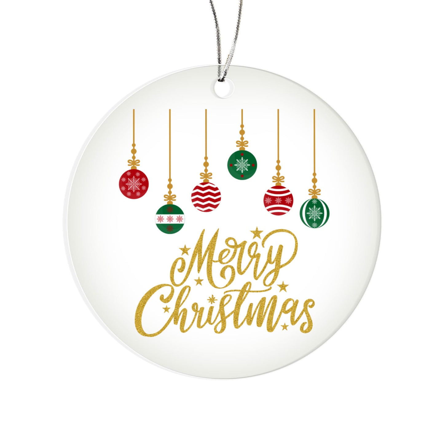 Clear Acrylic Merry Christmas Ornament For Holiday Traditions