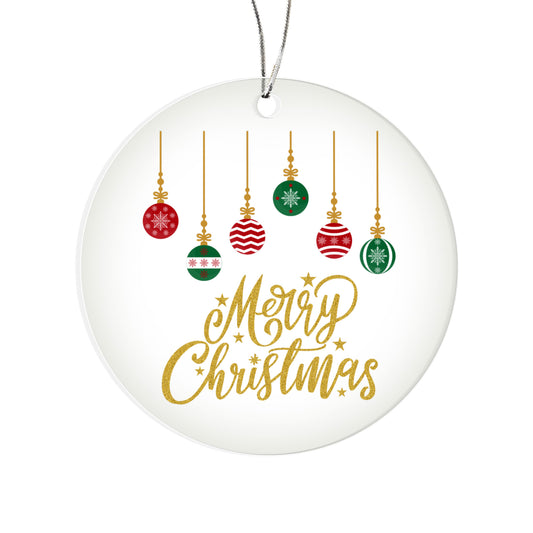 Clear Acrylic Merry Christmas Ornament For Holiday Traditions