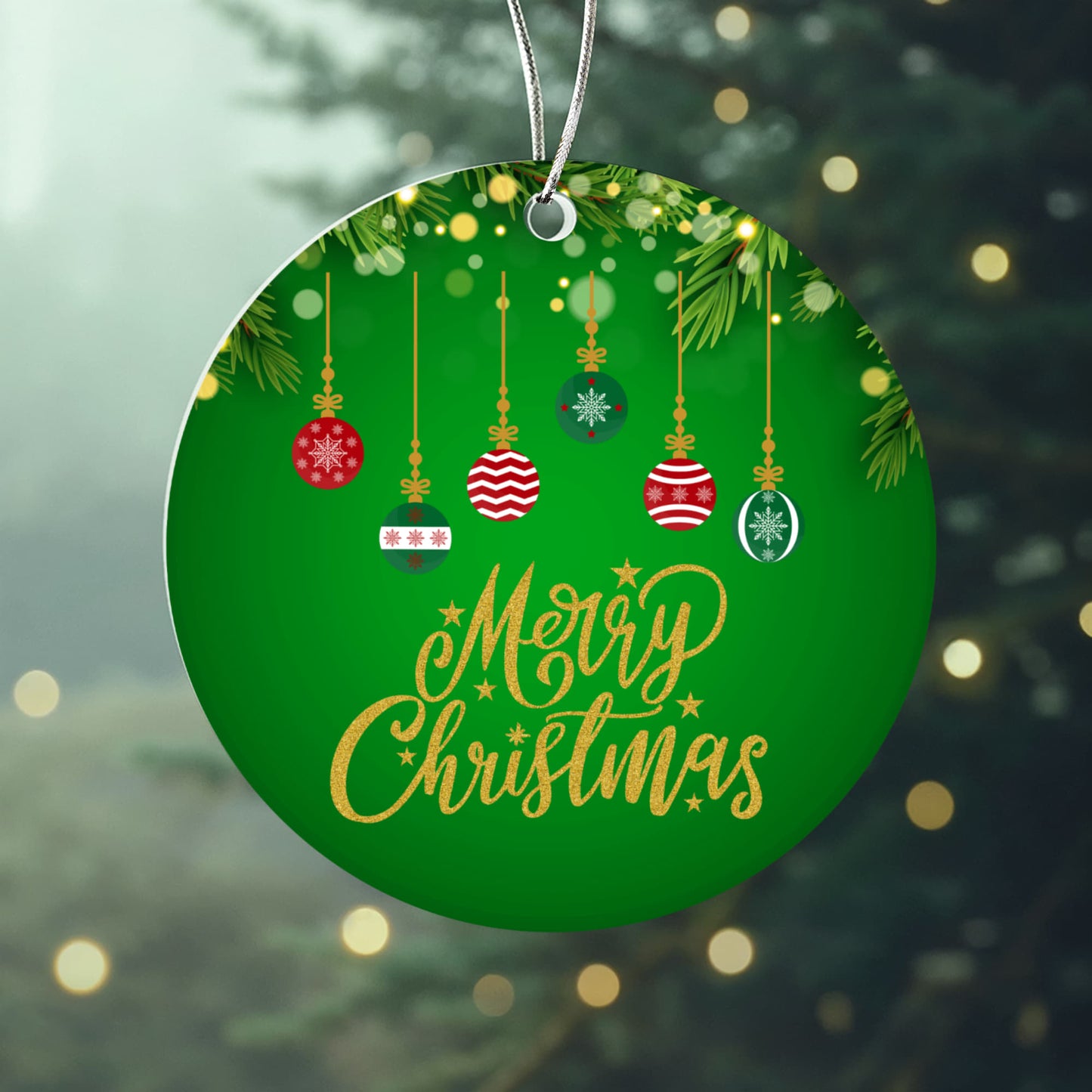 Merry Christmas Ornament Celebrating Cherished Holiday Family Traditions