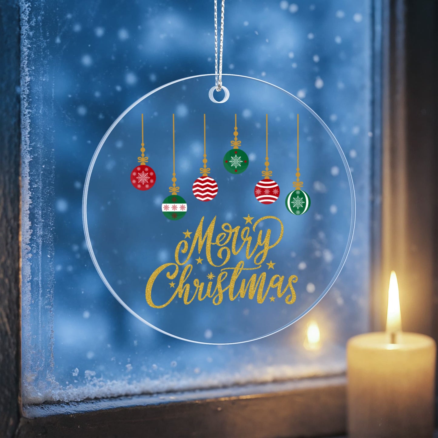 Clear Acrylic Merry Christmas Ornament For Holiday Traditions