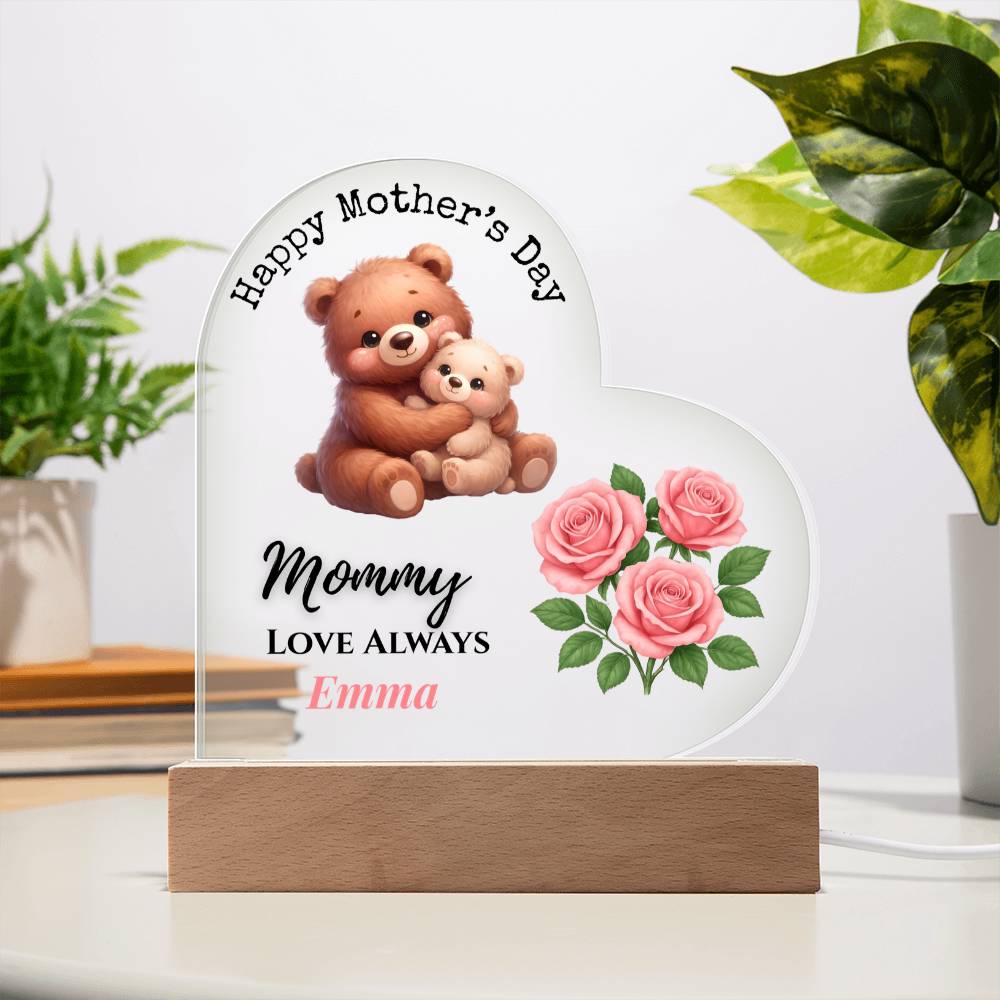Personalized Mother’s Day Acrylic Heart Keepsake