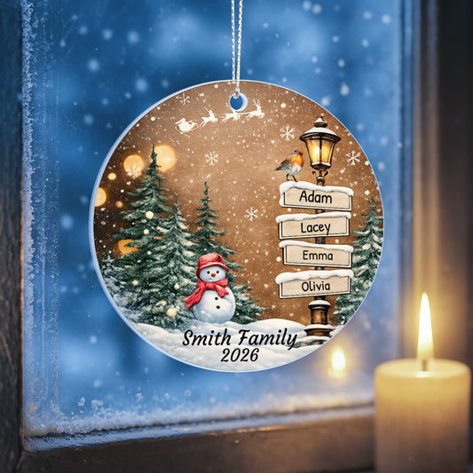 Acrylic Circle Ornament
