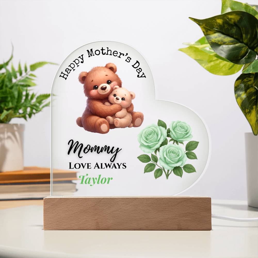 Personalized Mother’s Day Acrylic Heart Keepsake